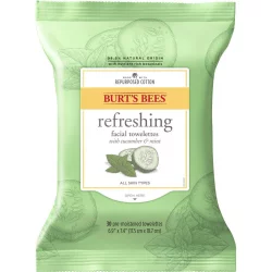 Burt's Bees Facial Cleansing Towelettes, Cucumber & Sage