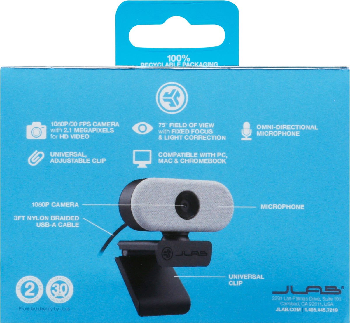 slide 6 of 12, JLab Go Cam HD USB Webcam 1 ea, 1 ct