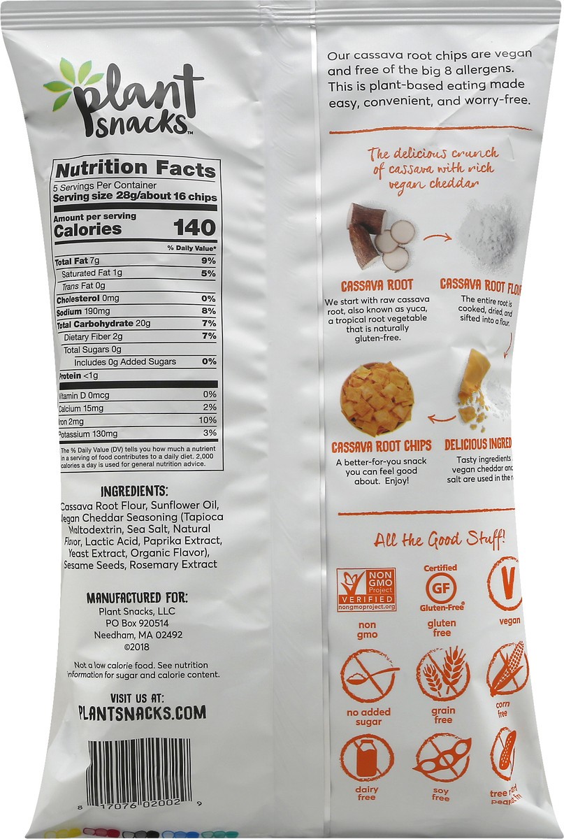 slide 4 of 7, Plant Snacks Cassava Root Chips 5 oz, 5 oz