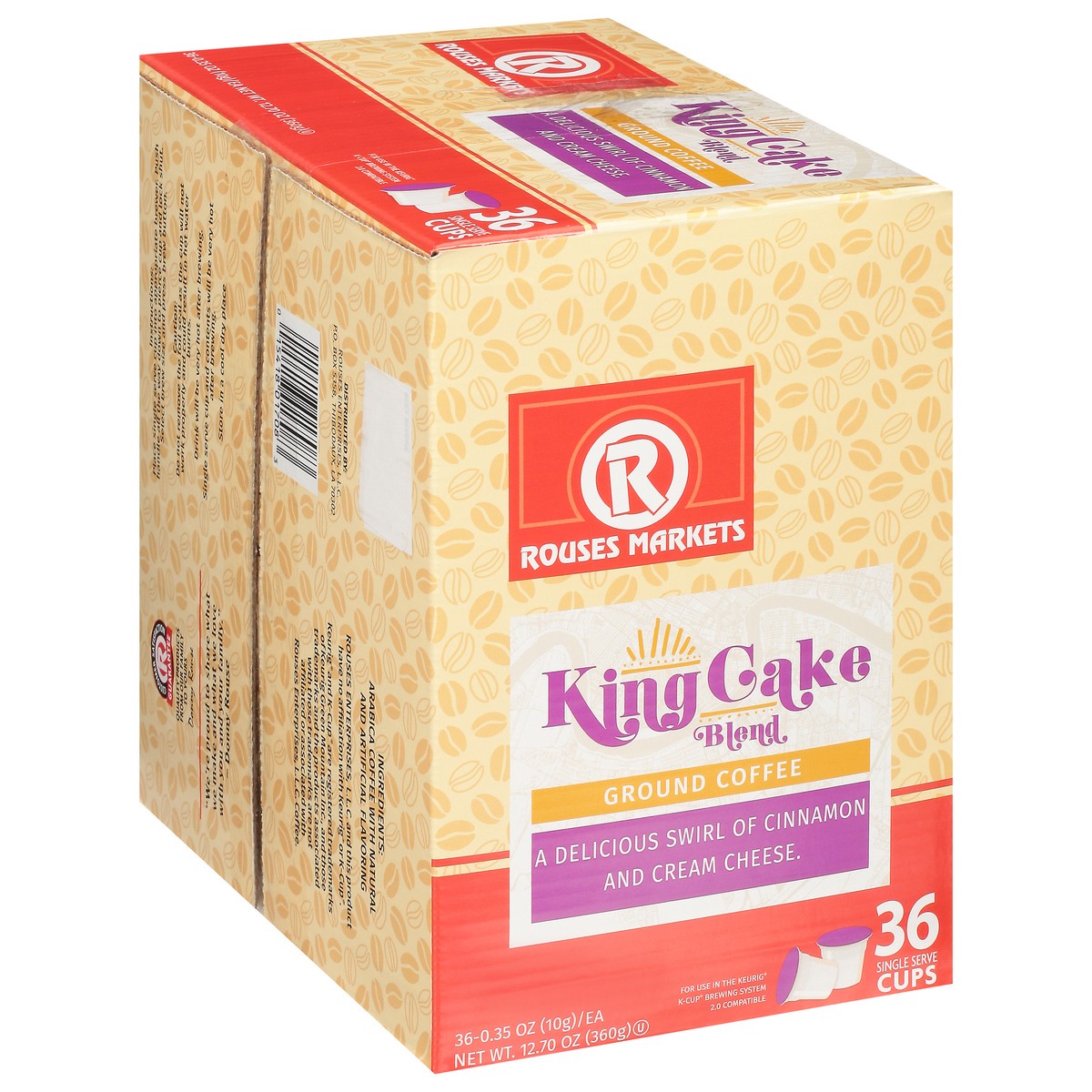 slide 4 of 9, Rouses Markets Ground King Cake Blend Coffee - 36 ct, 36 ct
