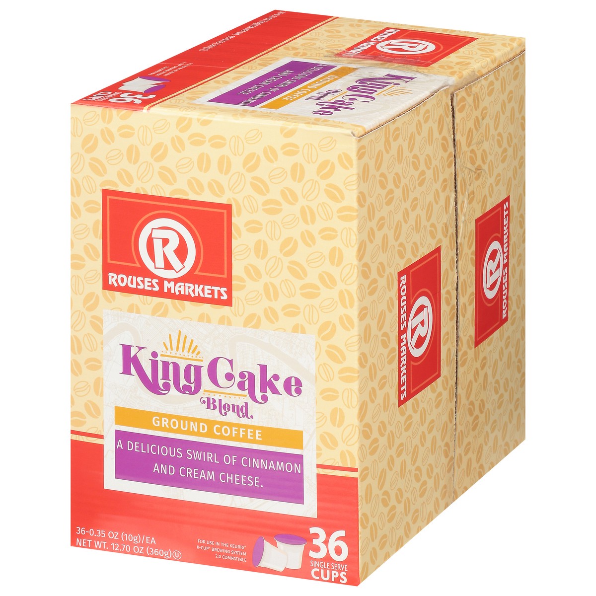 slide 9 of 9, Rouses Markets Ground King Cake Blend Coffee - 36 ct, 36 ct