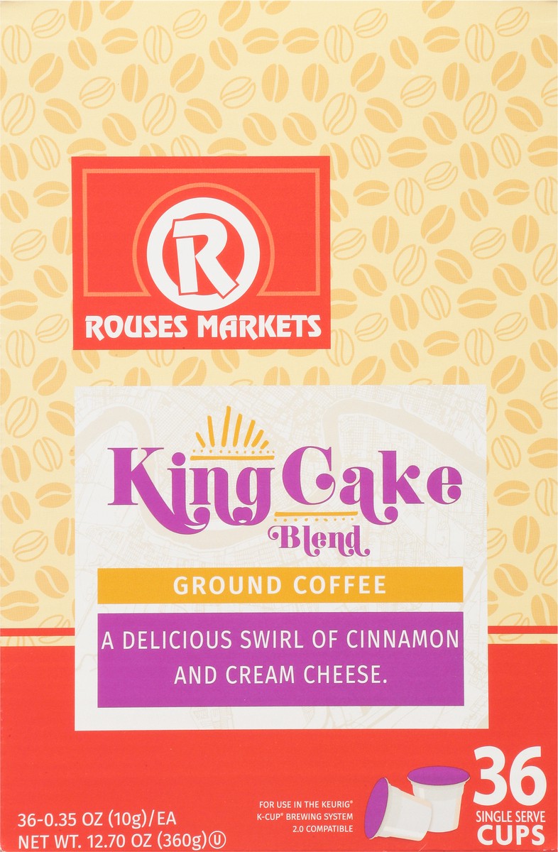 slide 6 of 9, Rouses Markets Ground King Cake Blend Coffee - 36 ct, 36 ct