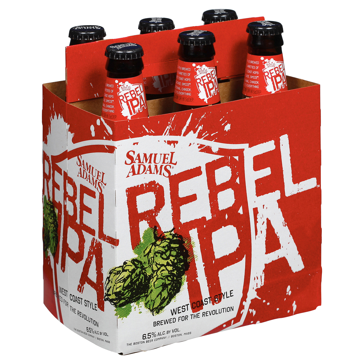 slide 3 of 5, Samuel Adams Rebel IPA Bottle, 12 oz