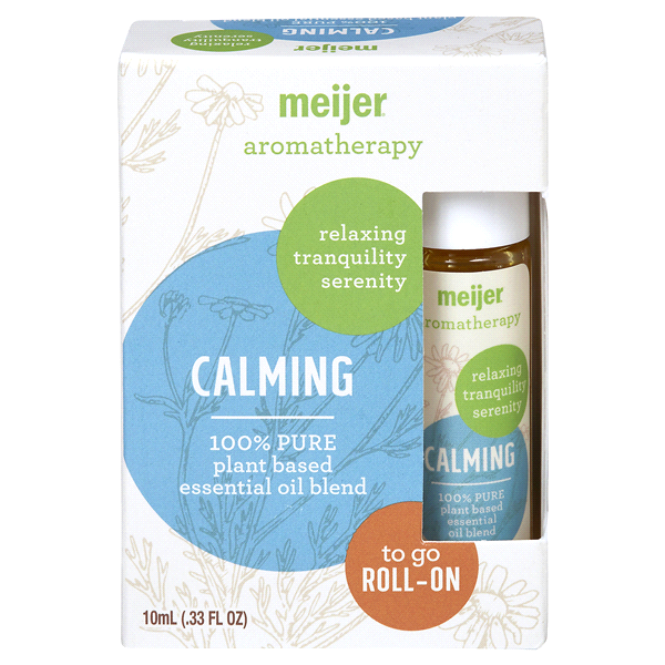 slide 1 of 4, Meijer Aromatherapy Roll-On Essential Oil Blend, Calming, 10 ml