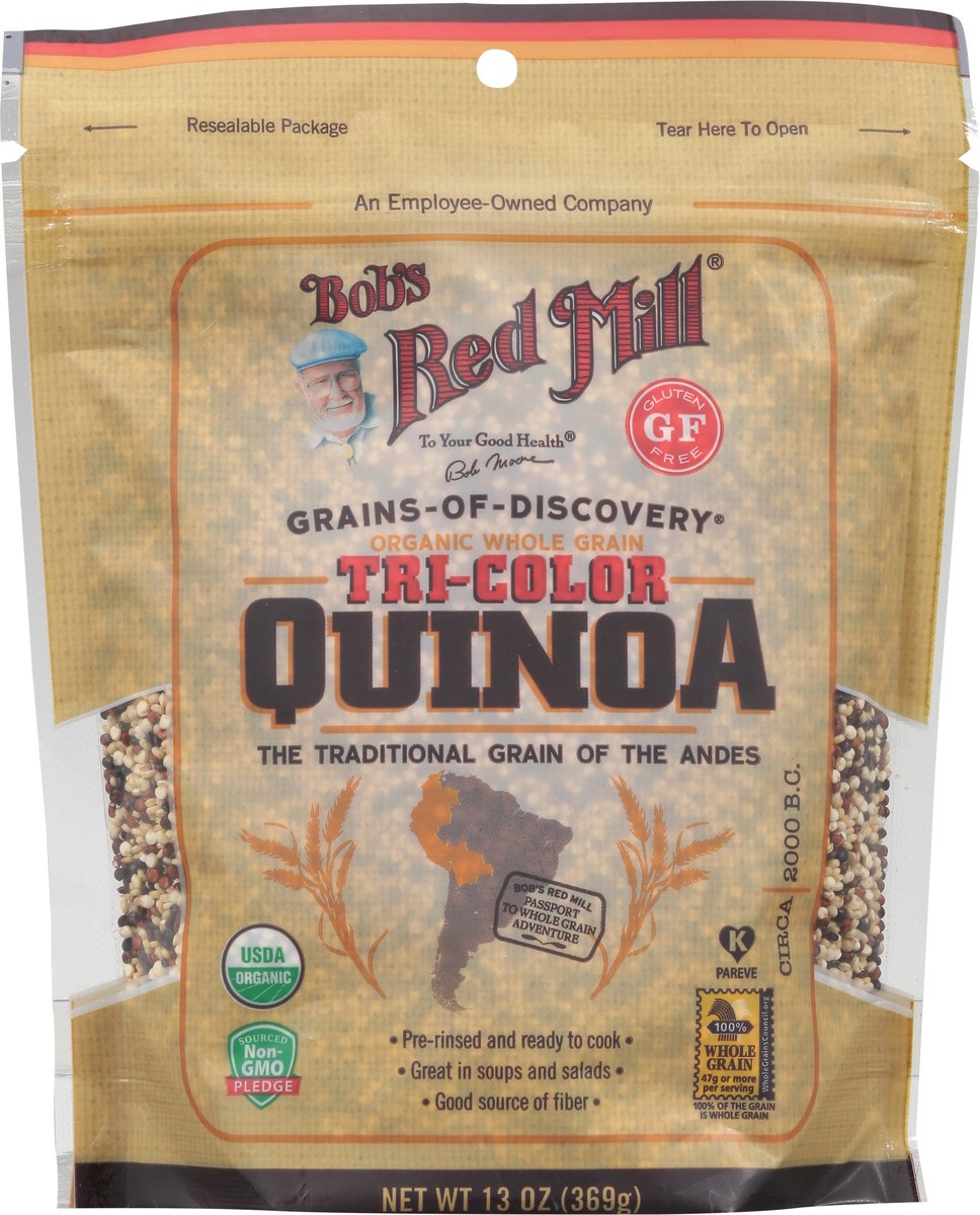 slide 9 of 9, Bob's Red Mill Organic Tri Colour Ouinoa, 13 oz