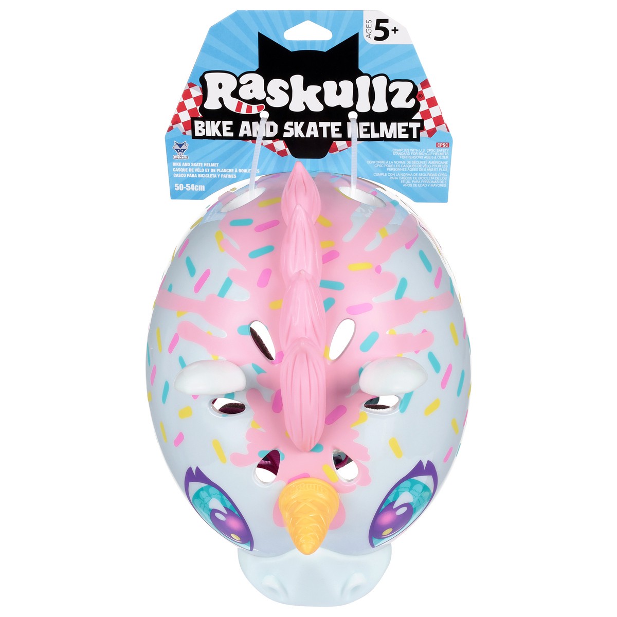 slide 1 of 11, Raskullz White Ages 5+ Super Unicone Bike and Skate Helmet, 1 ct