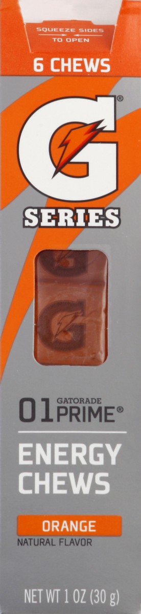 slide 5 of 6, Gatorade G Series Prime Orange Energy Chews - 1 oz, 1 oz