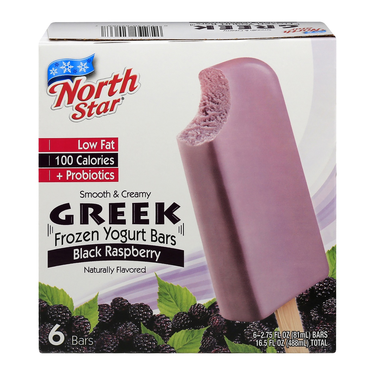 slide 1 of 1, North Star Black Raspberry Greek Yogurt Bars, 16.5 fl oz