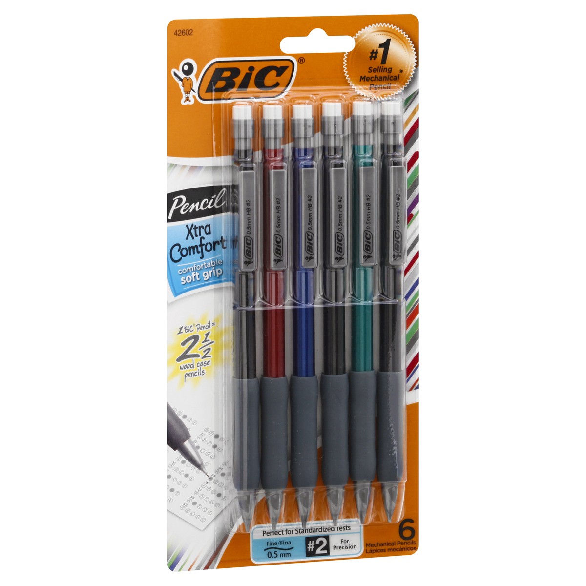 slide 6 of 11, BIC Pencil Xtra Comfort, 6 ct