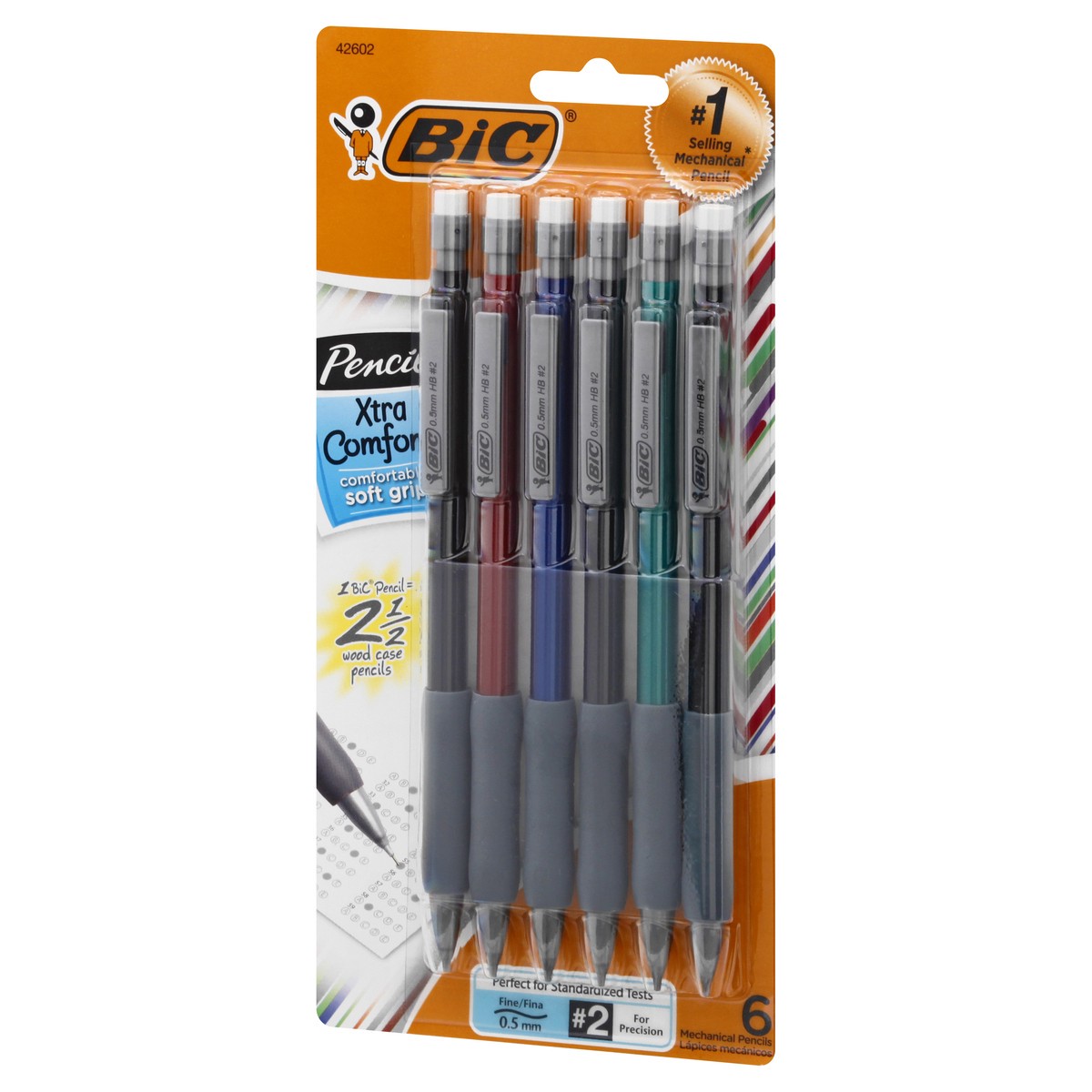 slide 7 of 11, BIC Pencil Xtra Comfort, 6 ct