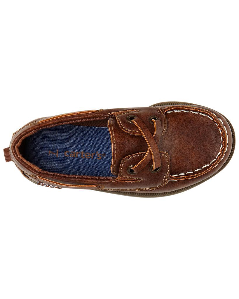 slide 4 of 5, Carter's Carters Kid Boat Shoes Brown 13, 1 ct