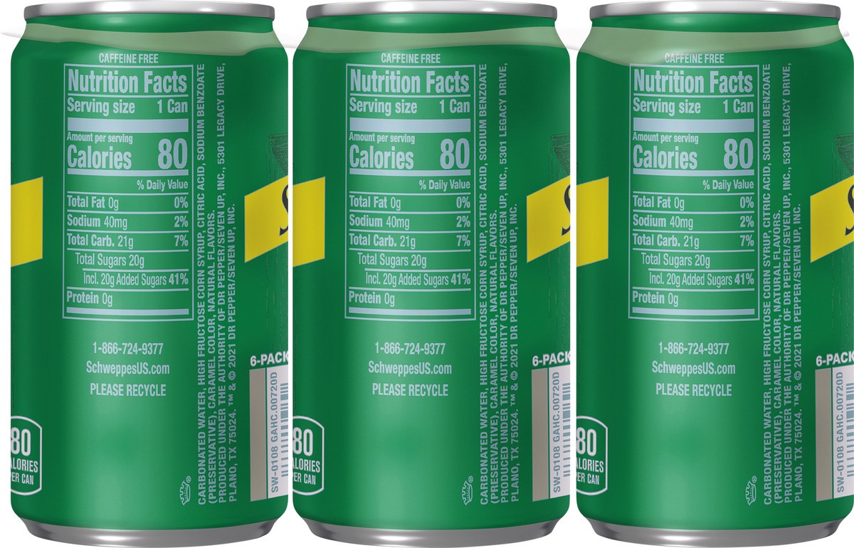 slide 6 of 7, Schweppes Ginger Ale Soda, 7.5 fl oz cans, 6 pack, 6 ct