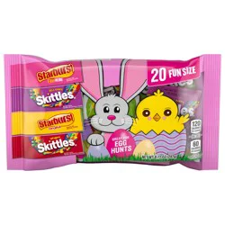 Mars Skittles & Starburst Fun Size Chewy Easter Basket Stuffers Variety Bag - 20 Ct Bulk Bag