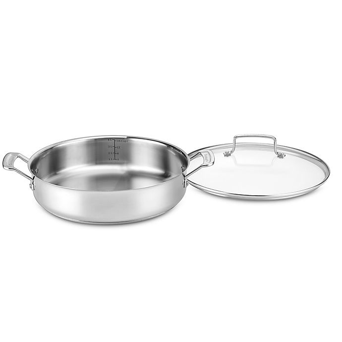 Cuisinart Chefs Classic Saucepan With Cover 1 Quart Stainless Steel -  Office Depot