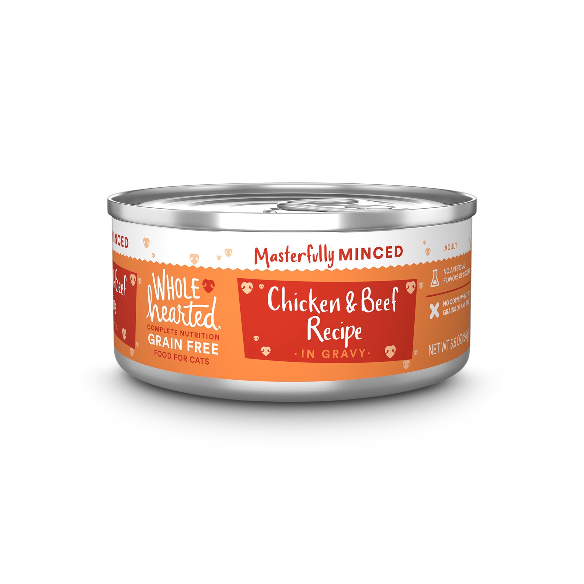 slide 1 of 1, WholeHearted Whd-Cat 5.5Z Chkn&Beef Minced, 1 ct