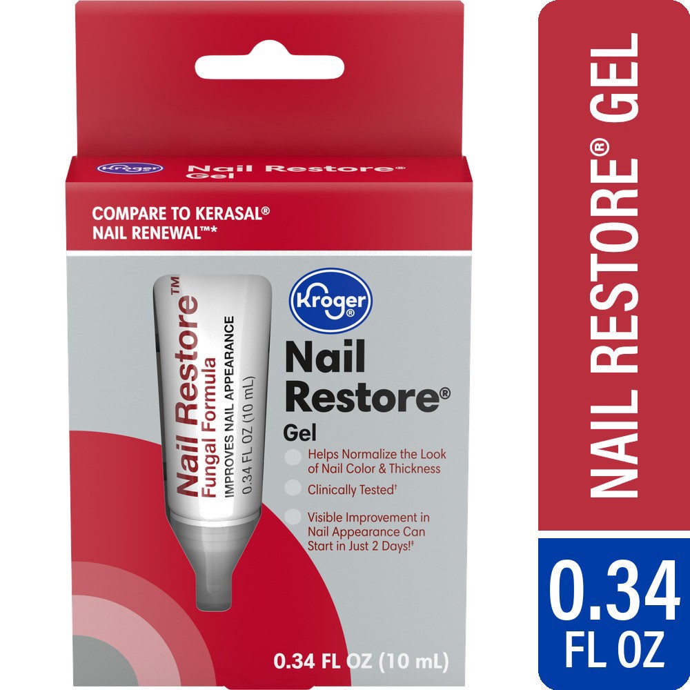 slide 1 of 1, Kroger® Nail Restore® Gel, 0.34 fl oz