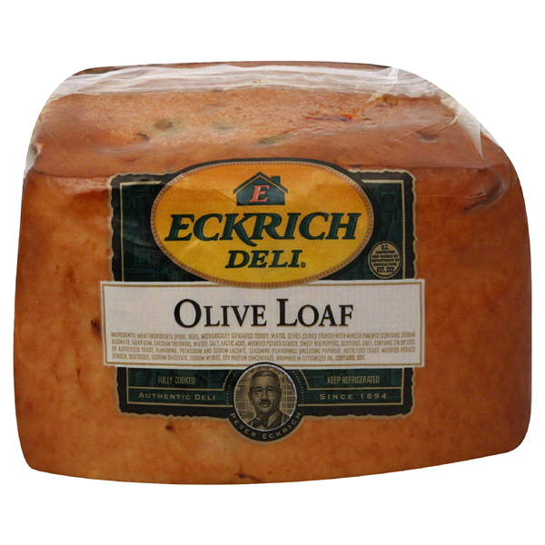 slide 1 of 1, Eckrich Deli Olive Loaf, per lb