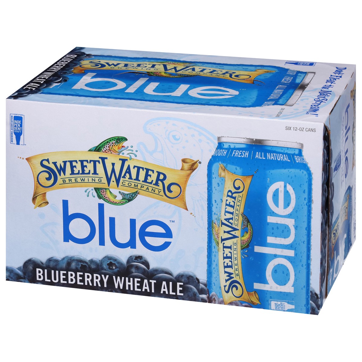 slide 2 of 9, SweetWater Brewing Company Blueberry Wheat Ale Blue Beer 6 - 12 oz Cans, 12 ct; 12 fl oz