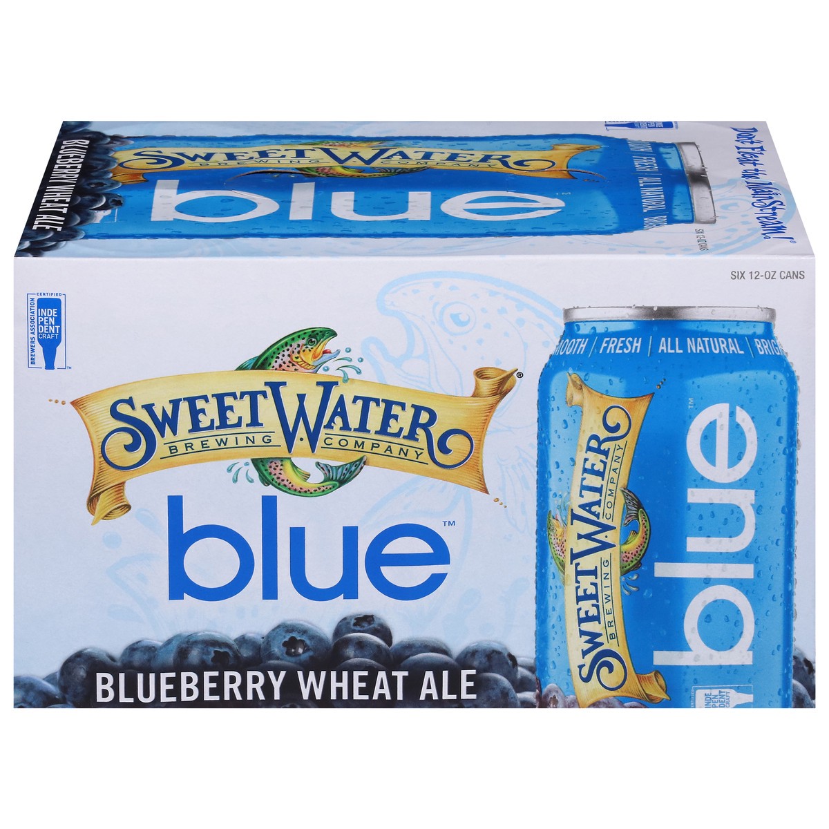 slide 1 of 9, SweetWater Brewing Company Blueberry Wheat Ale Blue Beer 6 - 12 oz Cans, 12 ct; 12 fl oz