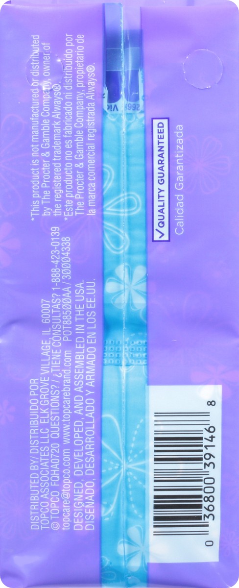 slide 12 of 20, TopCare Everyday Thin Regular Liners 60 Each, 60 ct