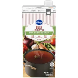 Kroger Fat Free Reduced Sodium Beef Broth