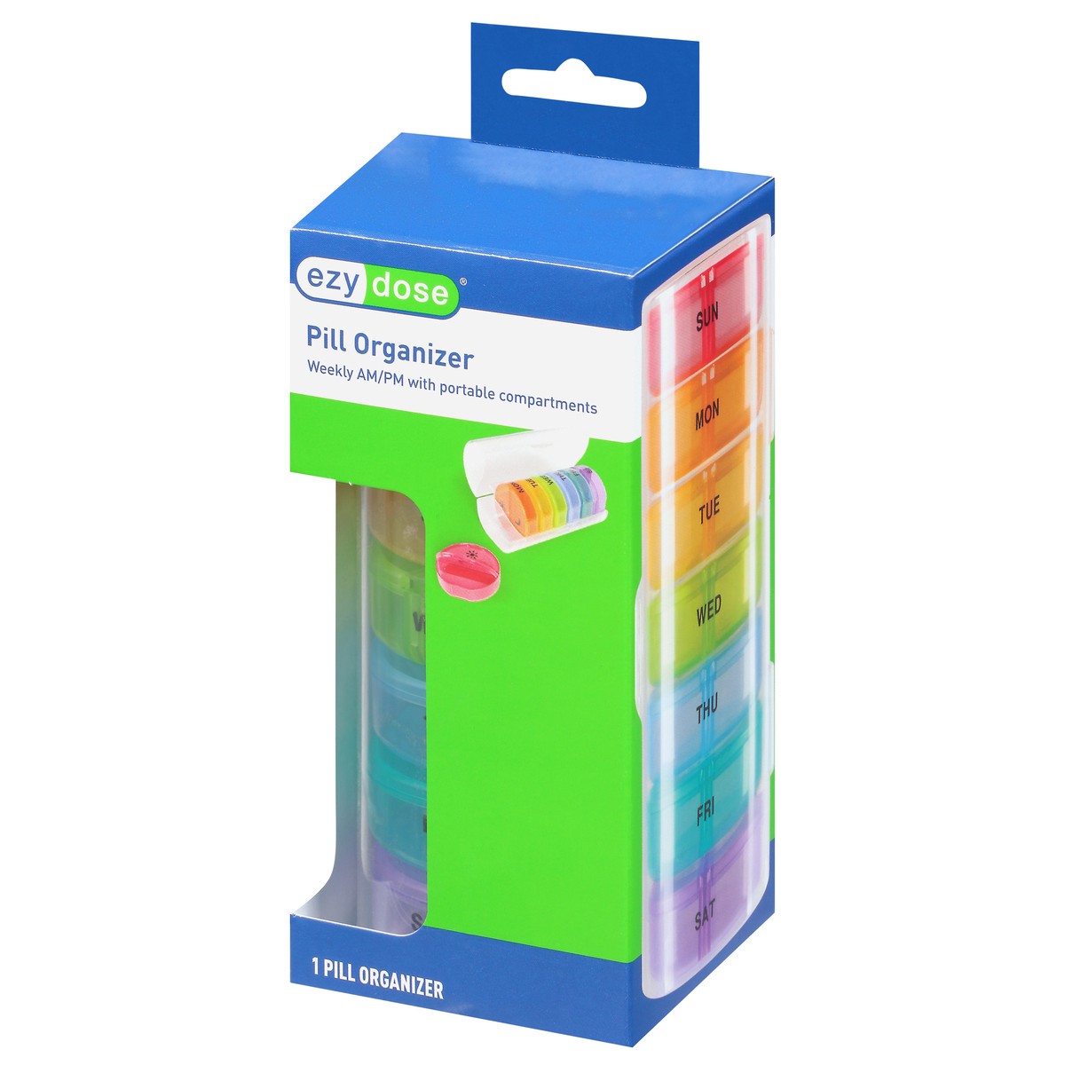 slide 4 of 11, EZY Dose Weekly AM/PM Pill Organizer 1 ea, 1 ct