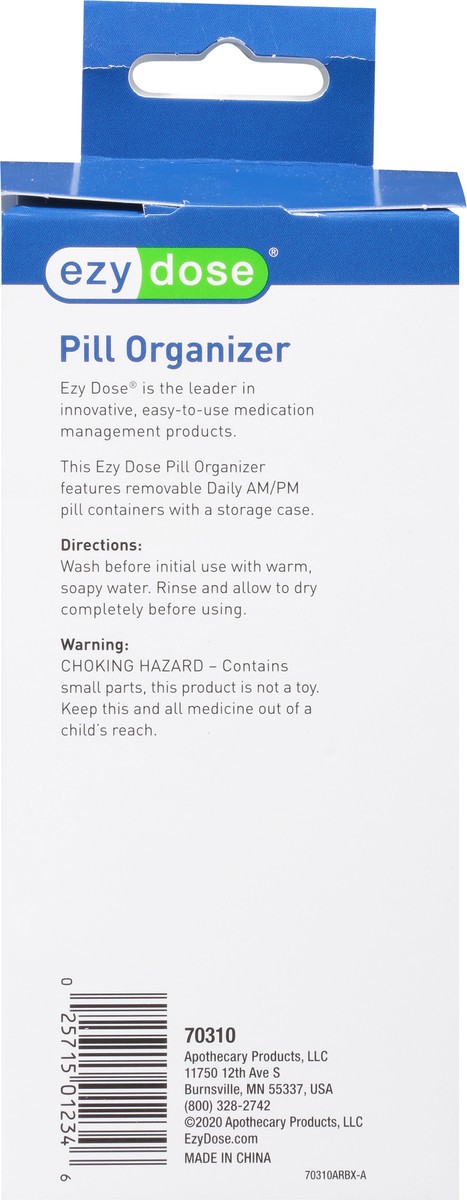 slide 5 of 11, EZY Dose Weekly AM/PM Pill Organizer 1 ea, 1 ct