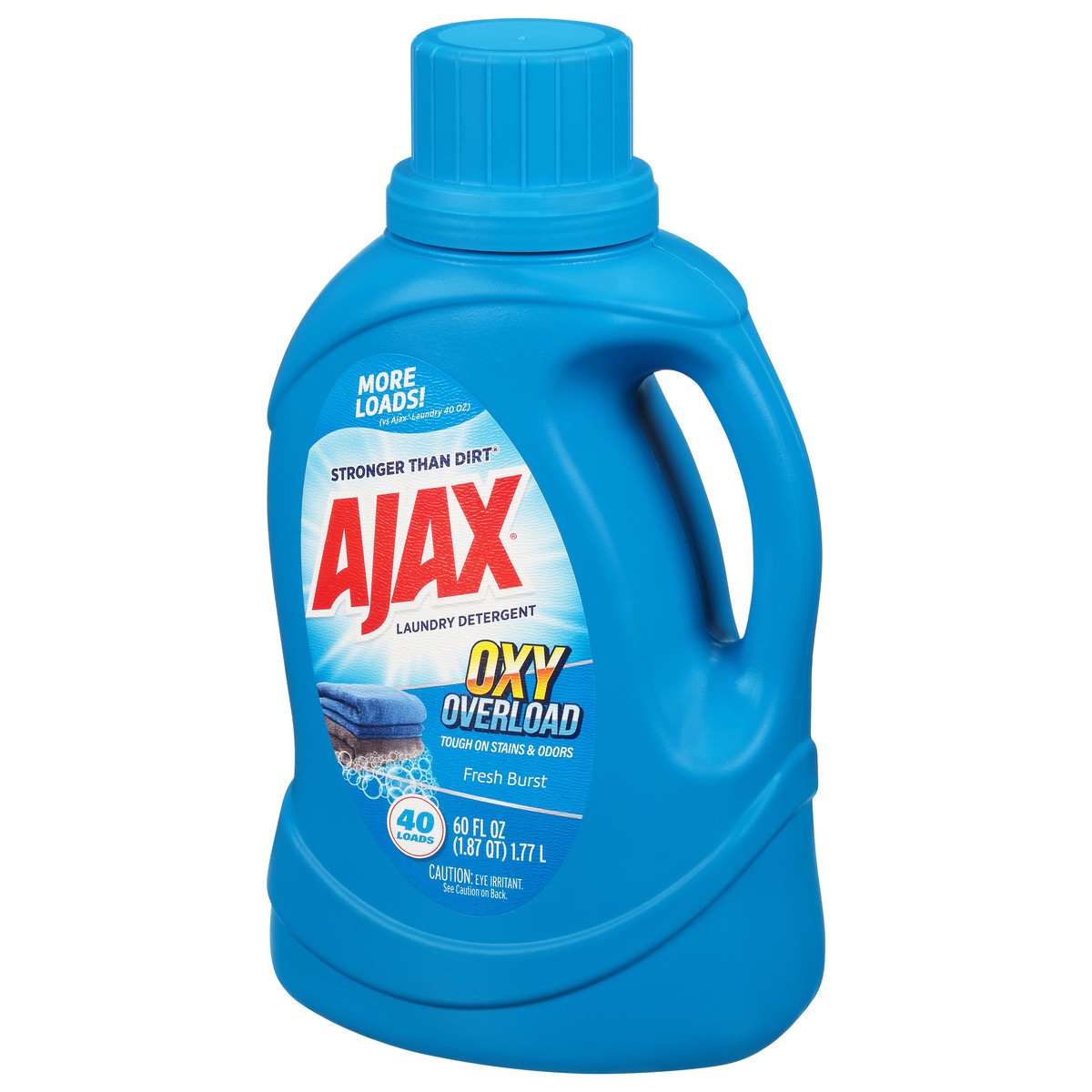 slide 7 of 9, Ajax Oxy Overload Fresh Burst Laundry Detergent 60 fl oz, 60 fl oz