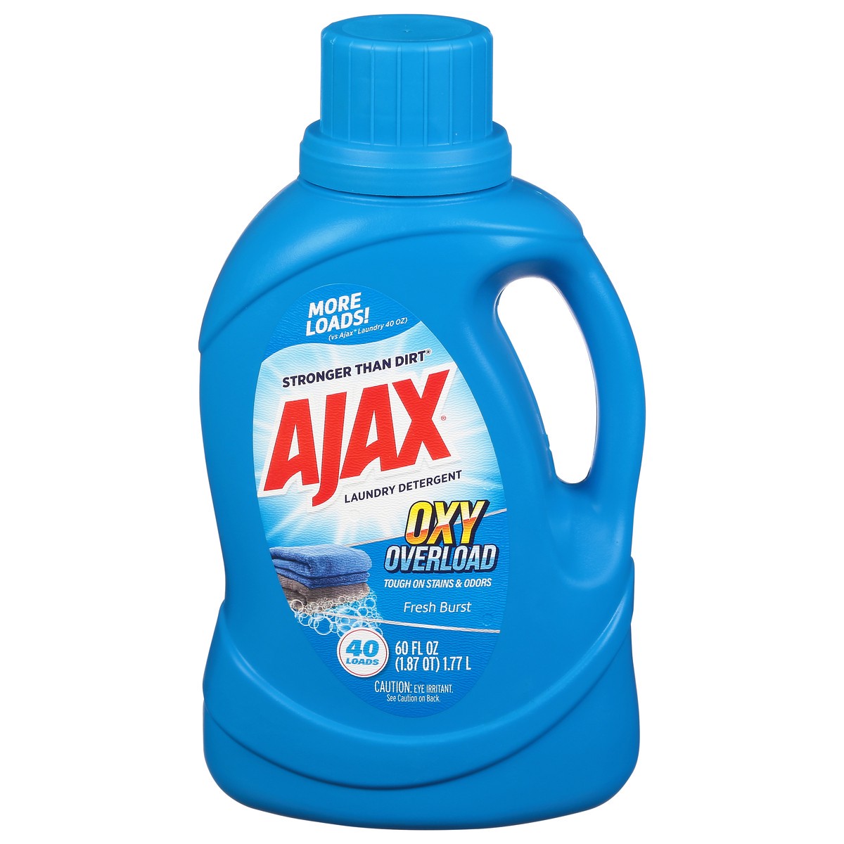 slide 1 of 9, Ajax Oxy Overload Fresh Burst Laundry Detergent 60 fl oz, 60 fl oz