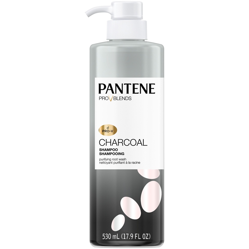 slide 1 of 1, Pantene Pro-V Blends Charcoal Shampoo Purifying Root Wash, 17.9 fl oz
