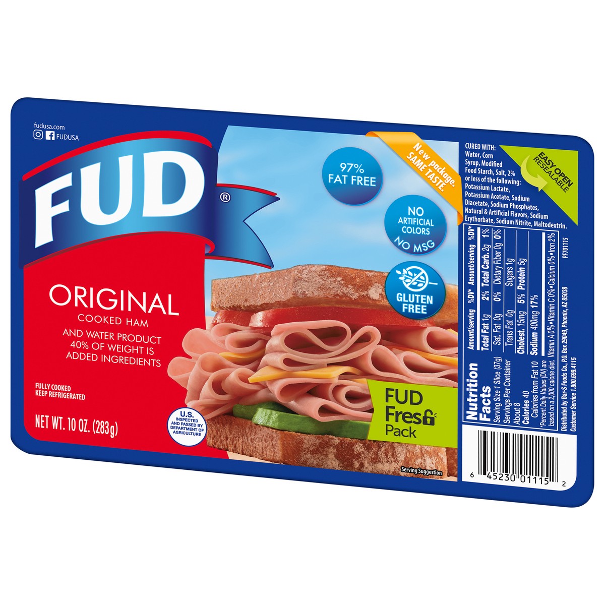 slide 4 of 9, FUD Original Ham, 10 oz