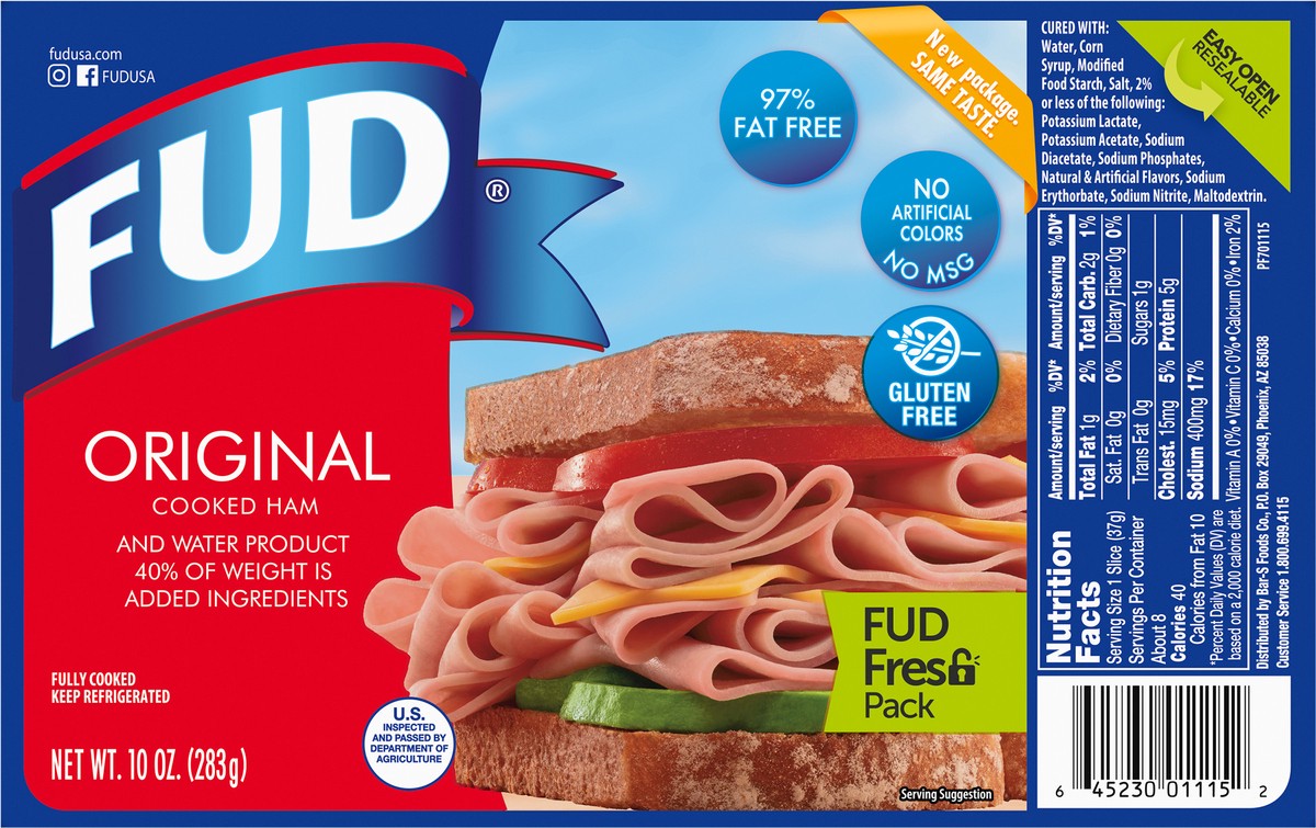 slide 7 of 9, FUD Original Ham, 10 oz