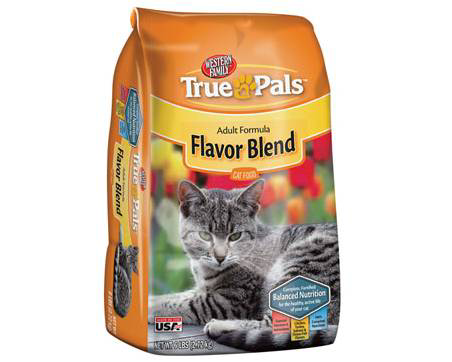 slide 1 of 1, Western Family True Pals Cat Food Dry Blen, 6 lb