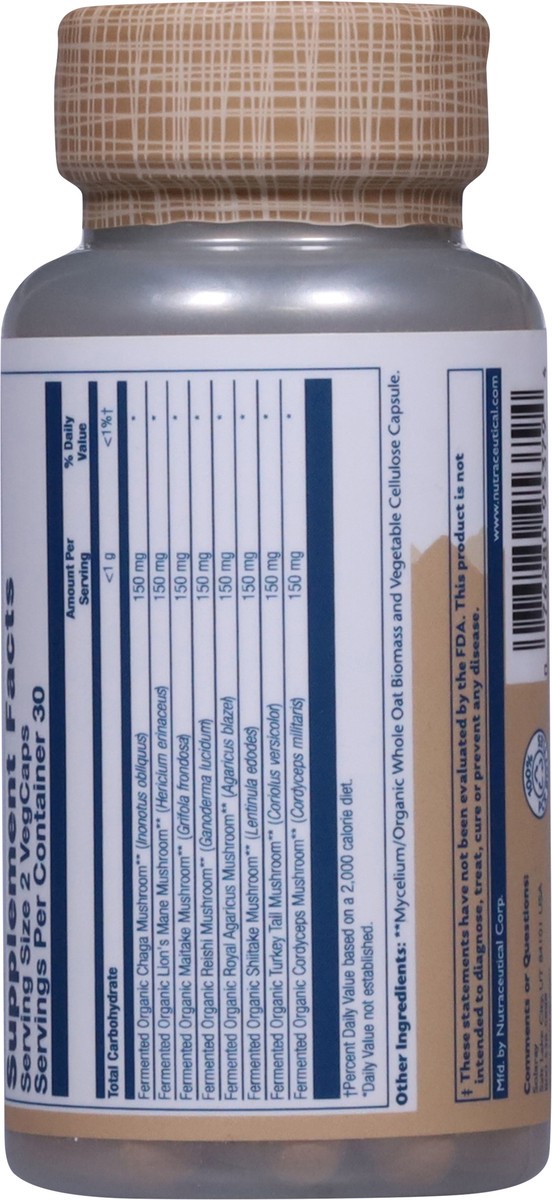 slide 13 of 14, Solaray 1200 mg Mushroom Complete 60 Vegcaps, 1 ct