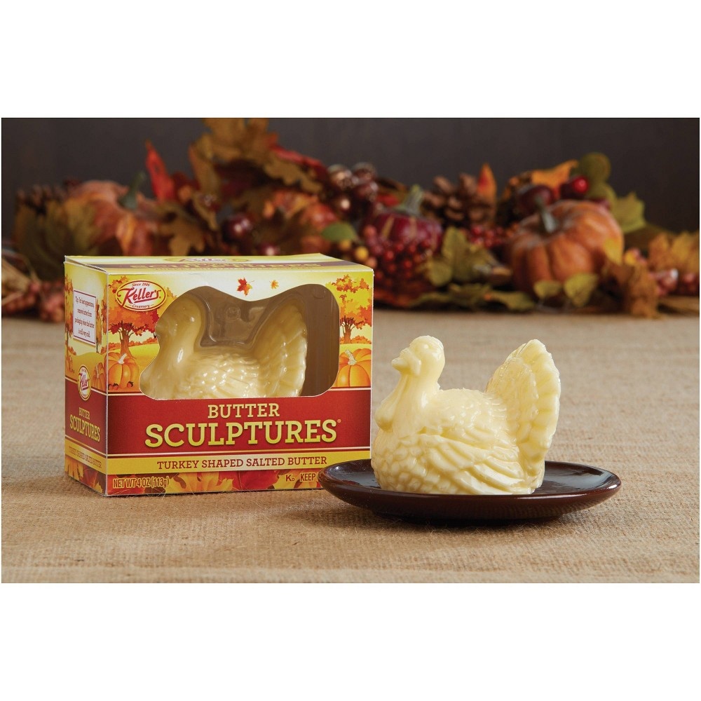 Keller's Butter Sculptures Turkey Shaped Butter 4 oz Shipt
