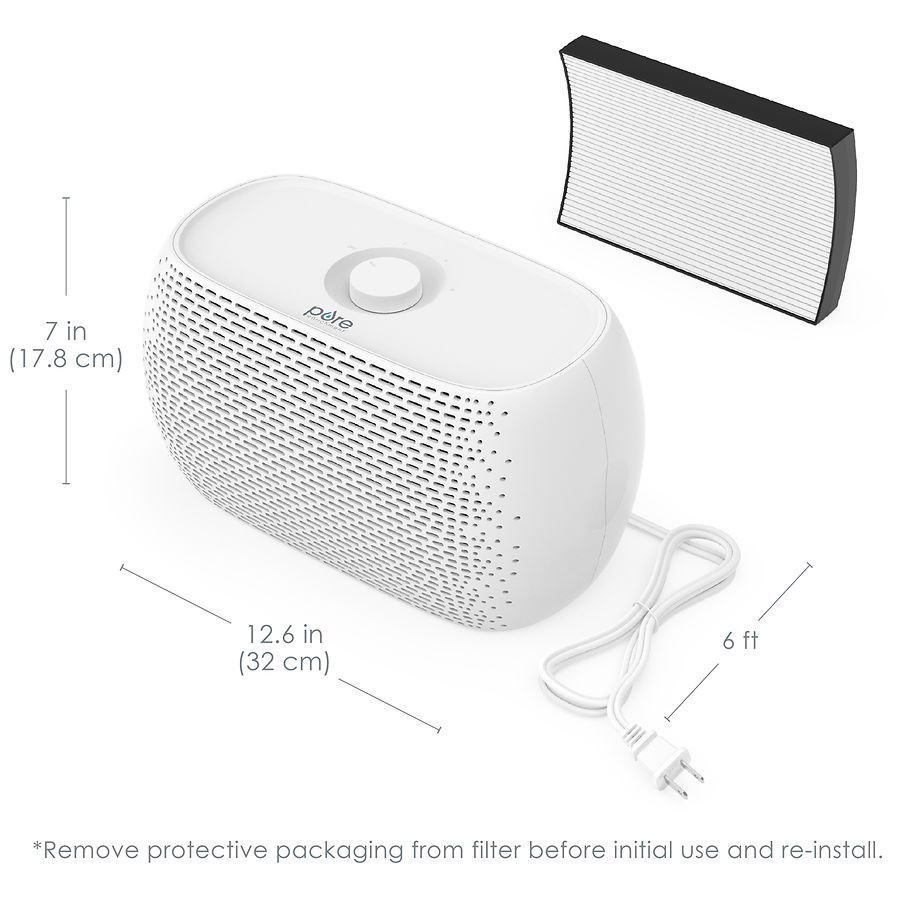 slide 5 of 5, Pure Enrichment PureZone Breeze Tabletop Air Purifier - White, 1 ct
