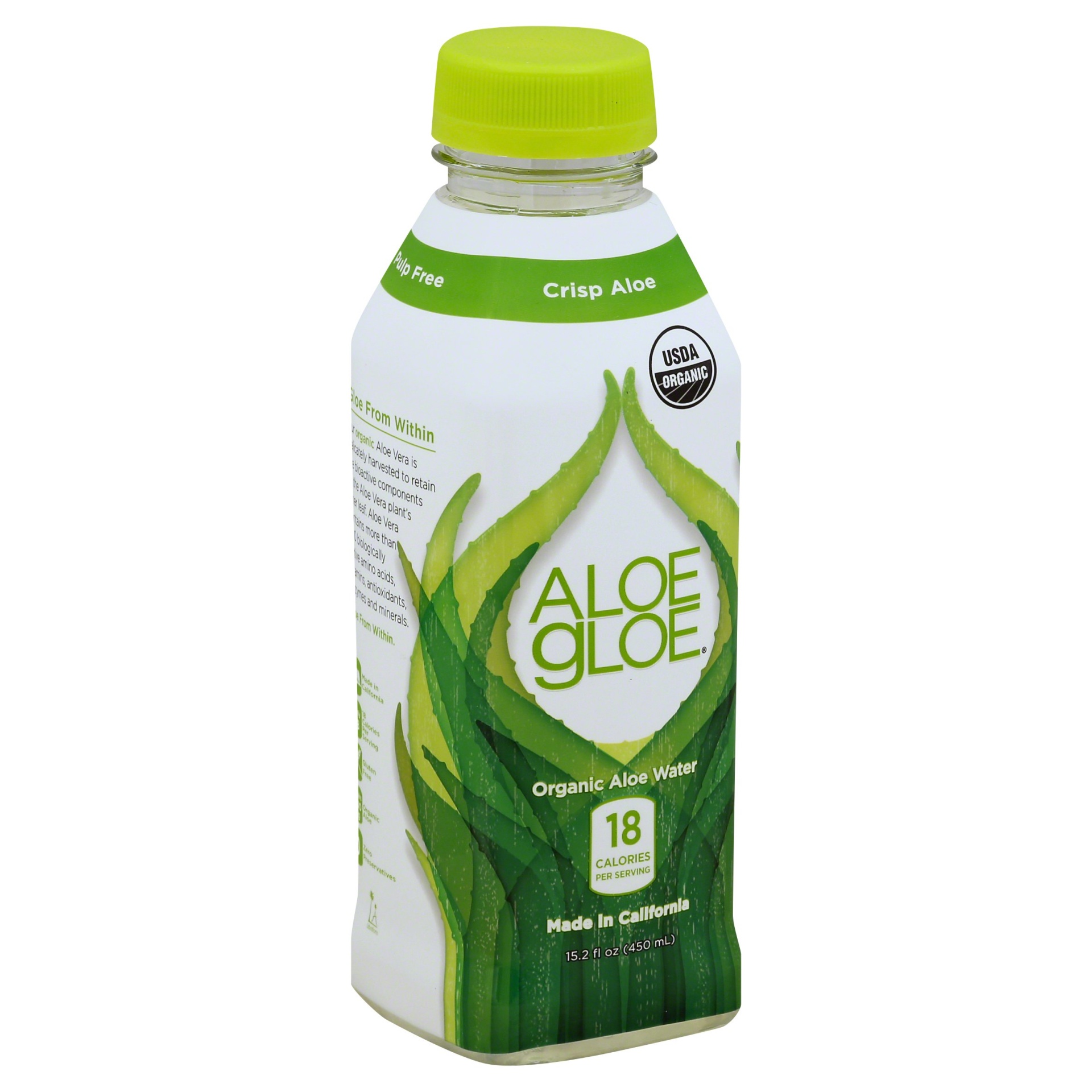 slide 1 of 4, Aloe Gloe Pulp Free Aloe Water, 15.2 fl oz