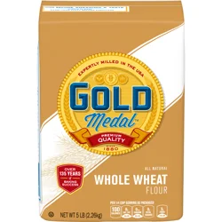 Gold Medal Premium Quality All Natural Whole Wheat Flour, 5 lb