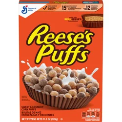 Reese's Puffs General Mills REESE'S PUFFS Chocolatey Peanut Butter Cereal