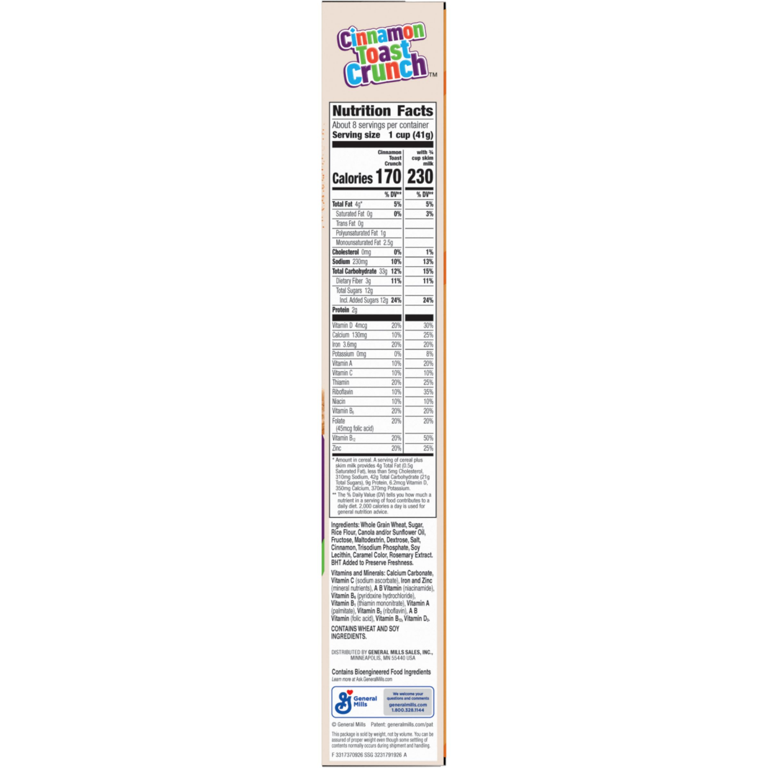 slide 5 of 8, Cinnamon Toast Crunch Breakfast Cereal, Crispy Cinnamon Cereal, 12 oz, 12 oz