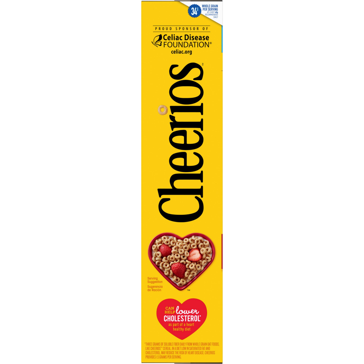 slide 4 of 8, Cheerios Cereal, Limited Edition Happy Heart Shapes, Heart Healthy Cereal with Whole Grain Oats, Giant Size, 20 oz, 20 oz