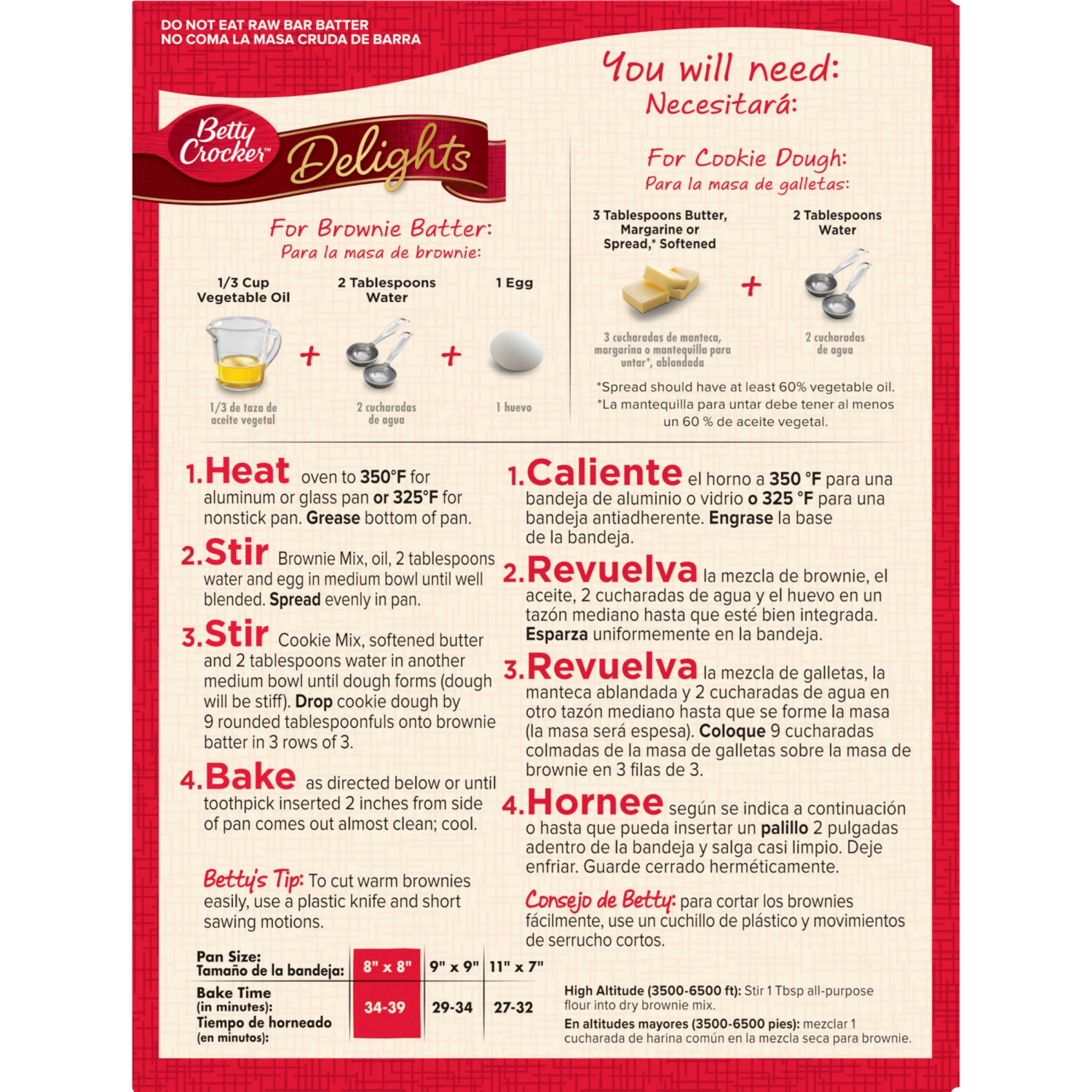 slide 2 of 6, Betty Crocker Delights Cookie Brownie Bar Mix, 17.4 oz., 17.4 oz