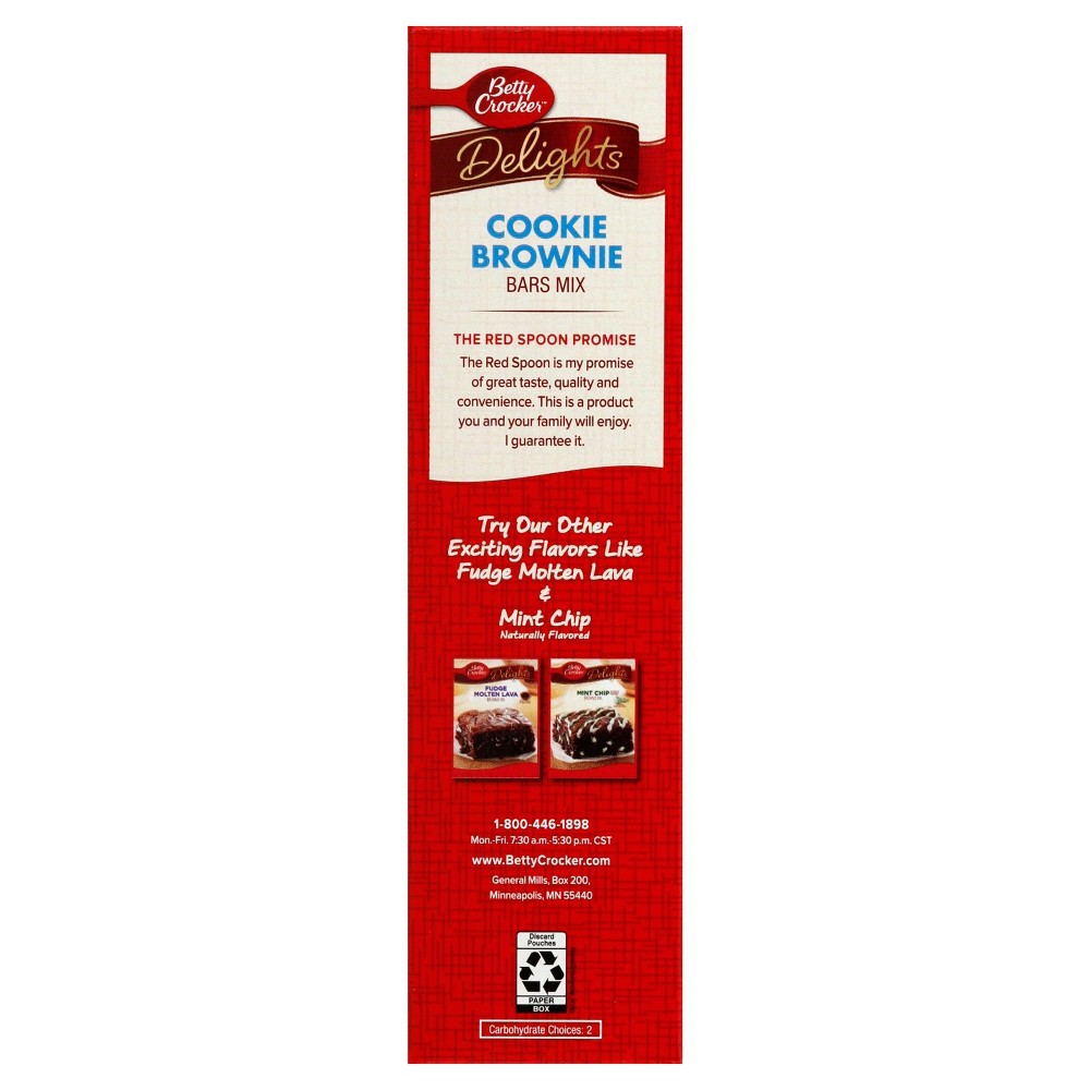 slide 3 of 4, Betty Crocker Delights Cookie Brownie Bar Mix, 17.4 oz., 17.4 oz