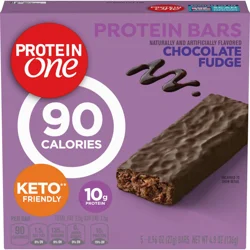 Protein One 90 Calorie Protein Bars, Chocolate Fudge, Keto Friendly- 5 ct