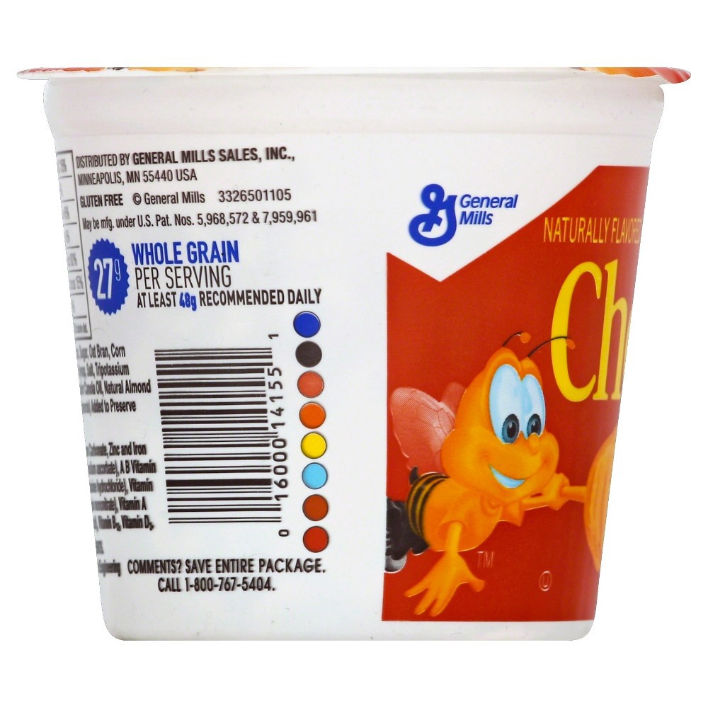 slide 3 of 4, Cheerios Honey Nut Cheerios Breakfast Cereal Cup, Gluten Free, Single Serve Cereal, 1.8 oz, 1.8 oz