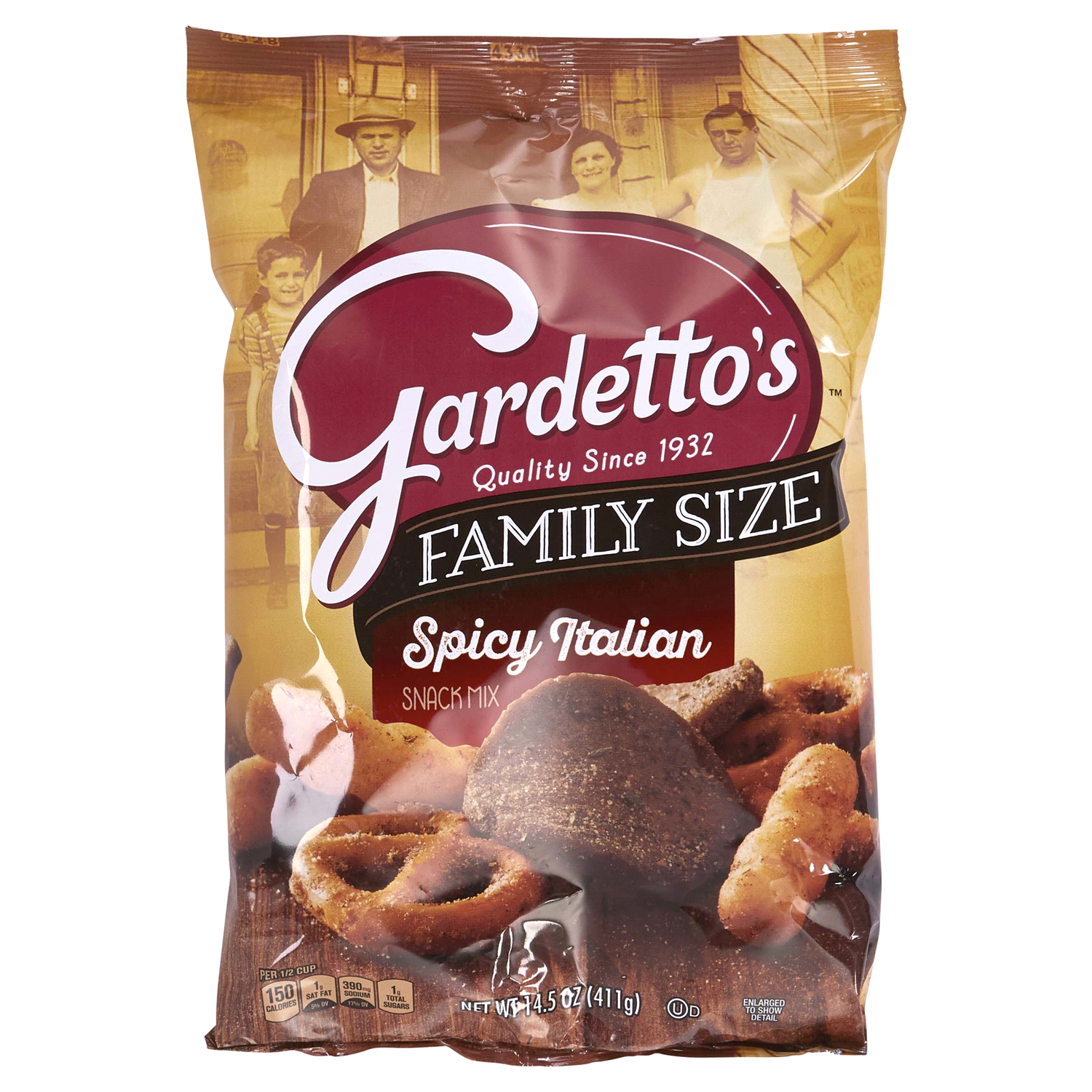 slide 1 of 2, Gardetto's Snack Party Mix, Spicy Italian, Family Size Bag Pub Mix, 14.5 oz, 14.5 oz