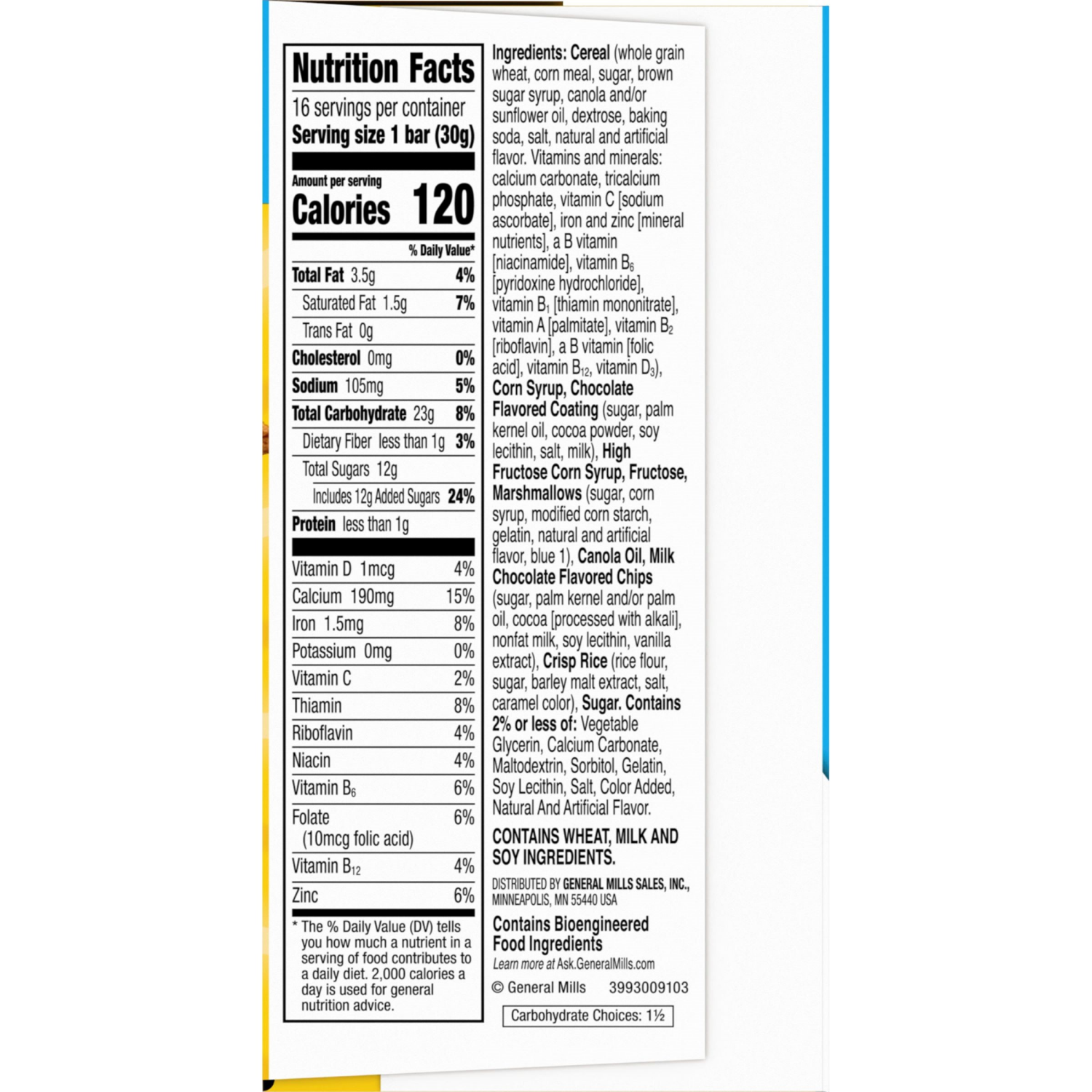 slide 4 of 6, Golden Grahams Cereal Treat Bars, S'mores, Snack Bars, Value Pack, 16 Ct, 16.96 oz, 16 ct