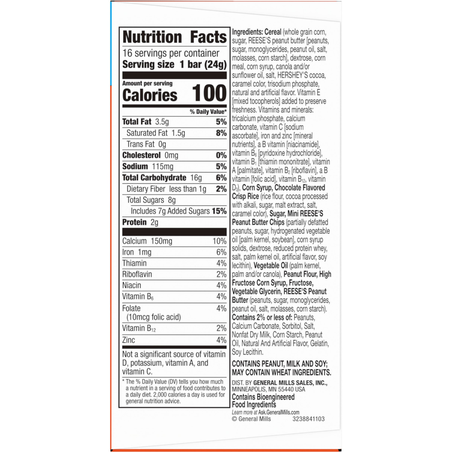 slide 4 of 6, Reese's Puffs REESE'S Puffs Cereal Treat Bars, Peanut Butter and Cocoa, Snack Bars, Value Pack, 16 Ct, 13.6 oz, 16 ct