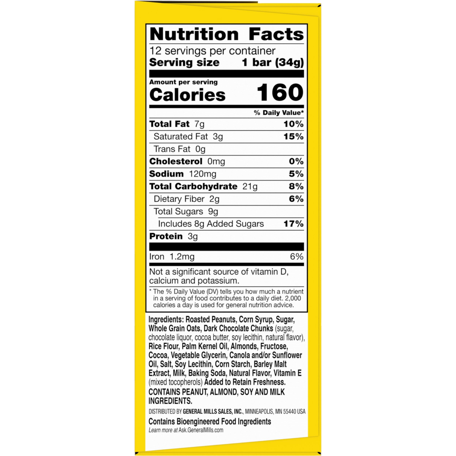 slide 4 of 6, Nature Valley Granola Bars, Dark Chocolate Peanut Almond, 12 ct, 14.4 OZ, 12 ct