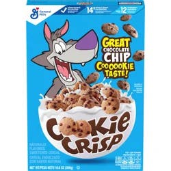 Cookie Crisp Breakfast Cereal, Chocolate Chip Cookie Taste, Made With Whole Grain, 10.6 oz
